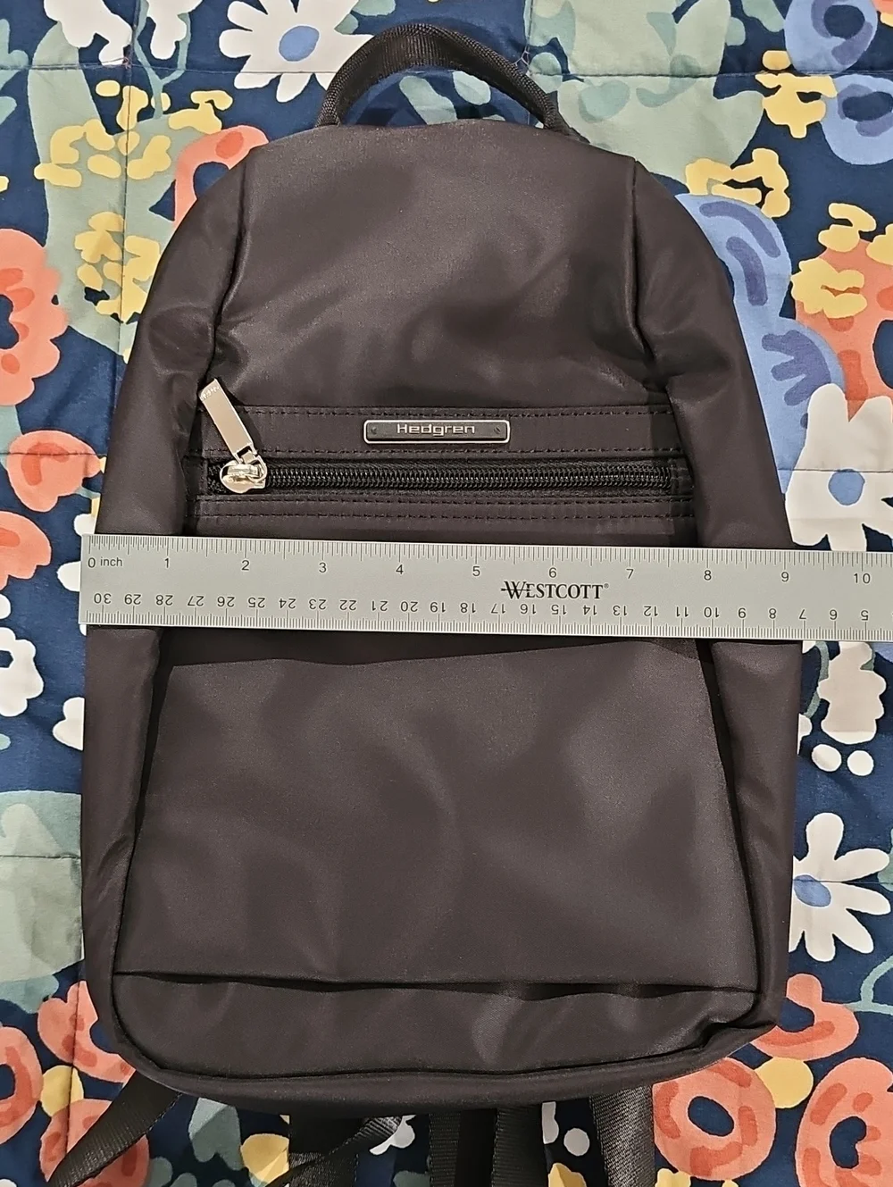 Hedgren Vogue Black backpack features tone-on-tone hardware & RFID-blocking
